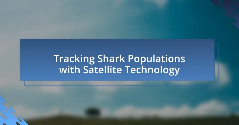 Tracking Shark Populations with Satellite Technology