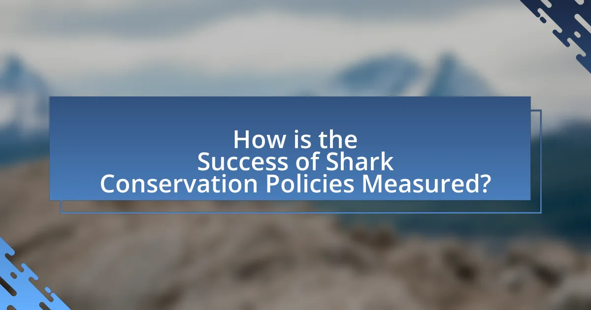 How is the Success of Shark Conservation Policies Measured?
