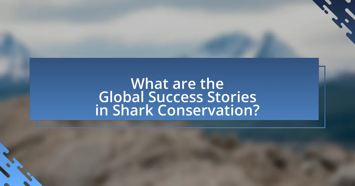 What are the Global Success Stories in Shark Conservation?