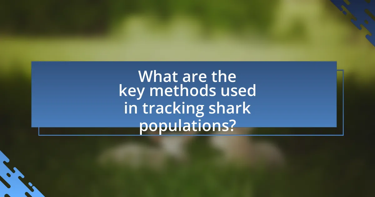 What are the key methods used in tracking shark populations?