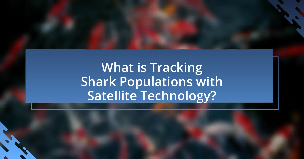 What is Tracking Shark Populations with Satellite Technology?